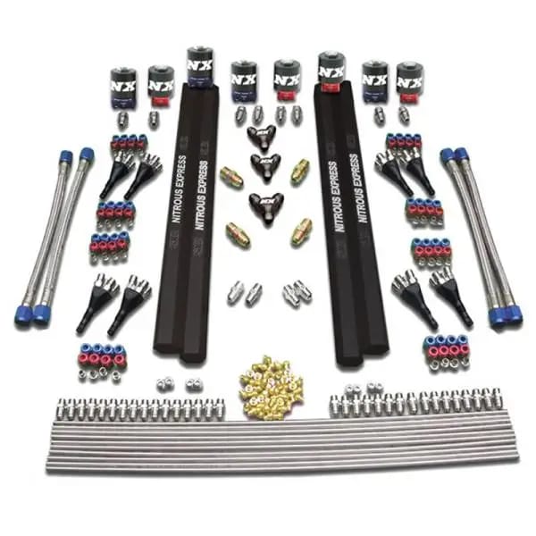 Nitrous Express 8 Cyl SX2 Nozzle Intake Plumbing Kit (Incl Hardware) thumbnail 2