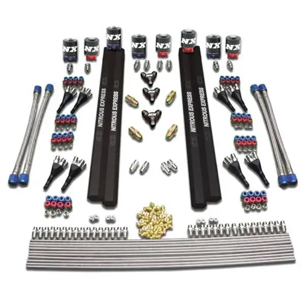 Nitrous Express 8 Cyl SX2 Nozzle Intake Plumbing Kit (Incl Hardware) thumbnail 3