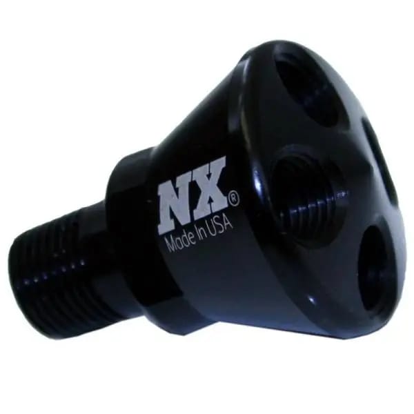 Nitrous Express 4 Port Micro Showerhead Distribution Block - Black thumbnail 2