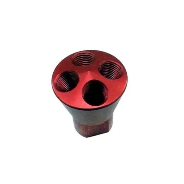 Nitrous Express 4 Port Showerhead Distribution Block - Red thumbnail 3