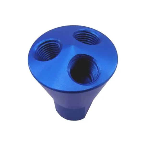 Nitrous Express 3 Port Showerhead Distribution Block - Blue thumbnail 3