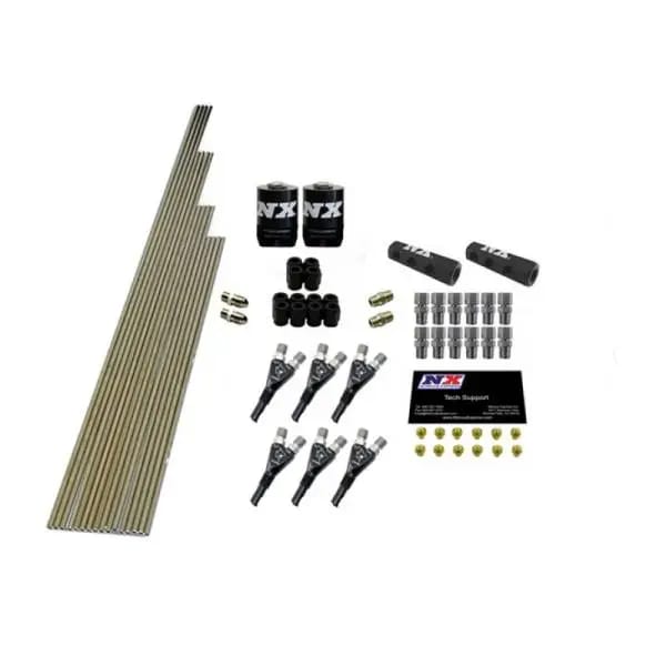 Nitrous Express 6 Cyl Shark Plumb Kit w/2 Solenoids & 150HP Jets Incl Hardware thumbnail 3