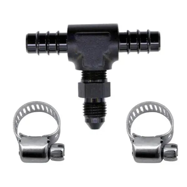 Nitrous Express 5/16 Fuel T 5/16 Hose Barb to 4AN Male thumbnail 2