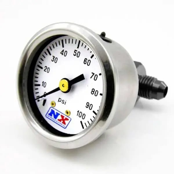 Nitrous Express Fuel Pressure Gauge (0-100 PSI w/Manifold) thumbnail 3
