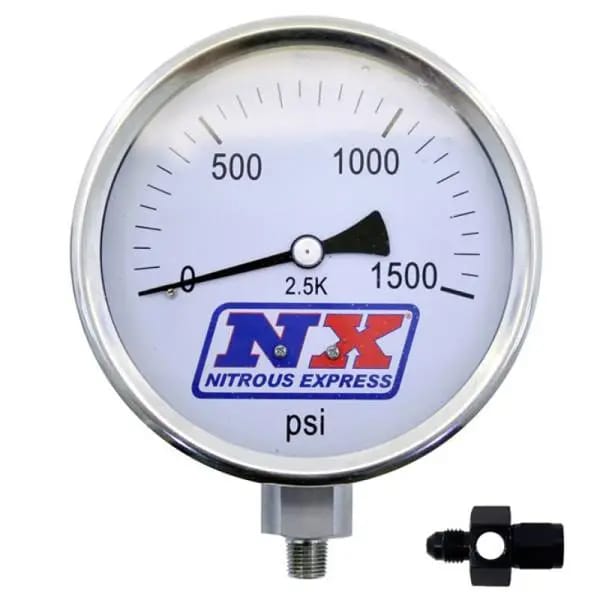Nitrous Express Nitrous Pressure Gauge 4in-High Accuracy 8AN thumbnail 2