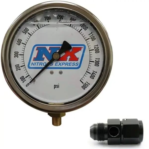 Nitrous Express Nitrous Pressure Gauge 4in-High Accuracy 8AN thumbnail 3