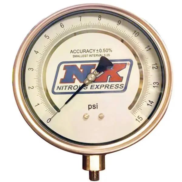 Nitrous Express 6 Certified Pressure Gauge Only (Gauge From P/N 15529) thumbnail 3