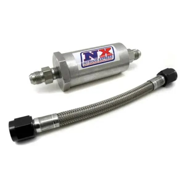 Nitrous Express 6AN Pure-Flo N2O Filter & 7 Stainless Hose (Lifetime Cleanable) thumbnail 2