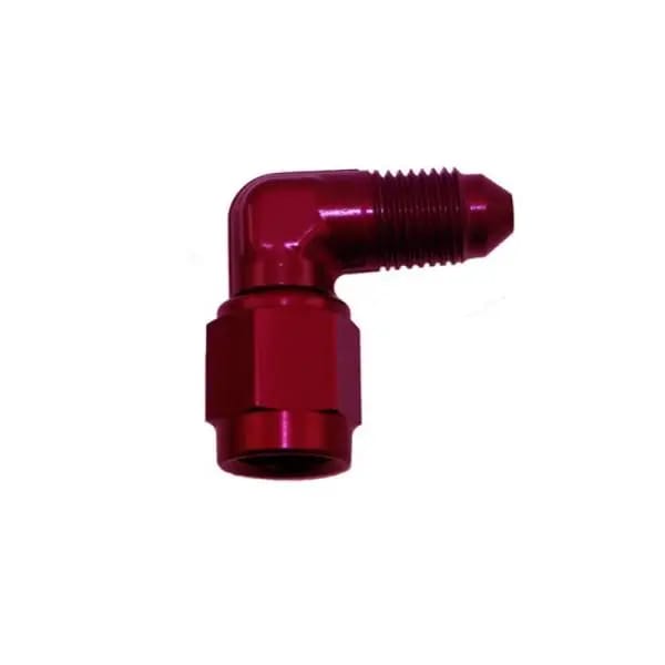Nitrous Express 3AN Male x 90 -3 Female Swivel - Red thumbnail 2