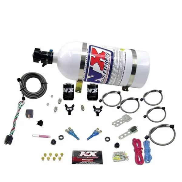 Nitrous Express Ford EFI Dual Nozzle Nitrous Kit (100-300HP) w/10lb Bottle thumbnail 2