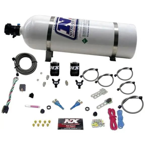 Nitrous Express Ford EFI Dual Nozzle Nitrous Kit (100-300HP) w/15lb Bottle thumbnail 3