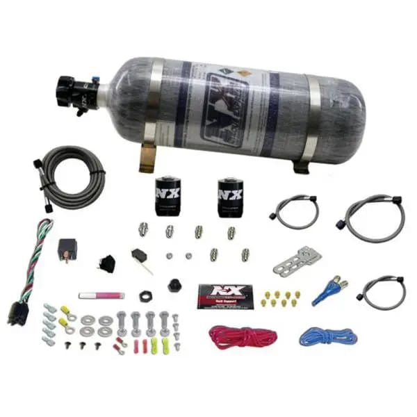 Nitrous Express E85 Universal Single Nozzle Nitrous Kit for EFI w/Composite Bottle thumbnail 2