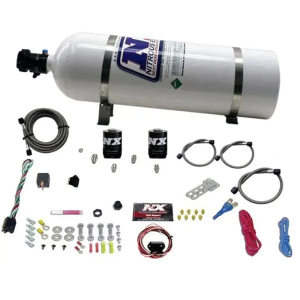 Nitrous Express Universal Fly By Wire Single Nozzle Nitrous Kit w/15lb Bottle (Incl TPS Switch) thumbnail 2