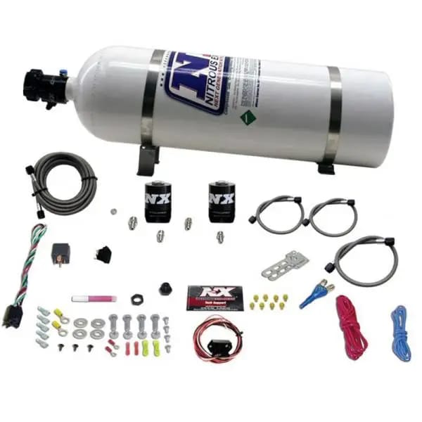 Nitrous Express Universal Fly By Wire Single Nozzle Nitrous Kit w/15lb Bottle (Incl TPS Switch) thumbnail 3