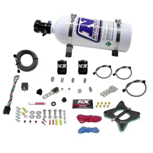 Nitrous Express 96-04 Ford Mustang 4.6L 2 Valve Nitrous Plate Kit w/5lb Bottle thumbnail 3