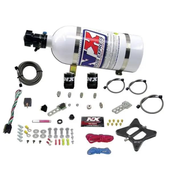 Nitrous Express 96-04 Ford Mustang 4.6L 2 Valve Nitrous Plate Kit w/10lb Bottle thumbnail 2