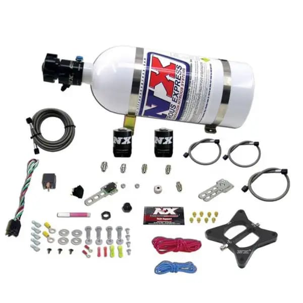 Nitrous Express 96-04 Ford Mustang 4.6L 2 Valve Nitrous Plate Kit w/10lb Bottle thumbnail 3