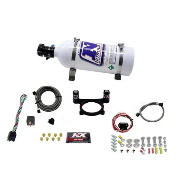 Nitrous Express 11-15 Ford Mustang GT 5.0L Coyote 4 Valve Nitrous Plate Kit (50-200HP) w/5lb Bottle thumbnail 3
