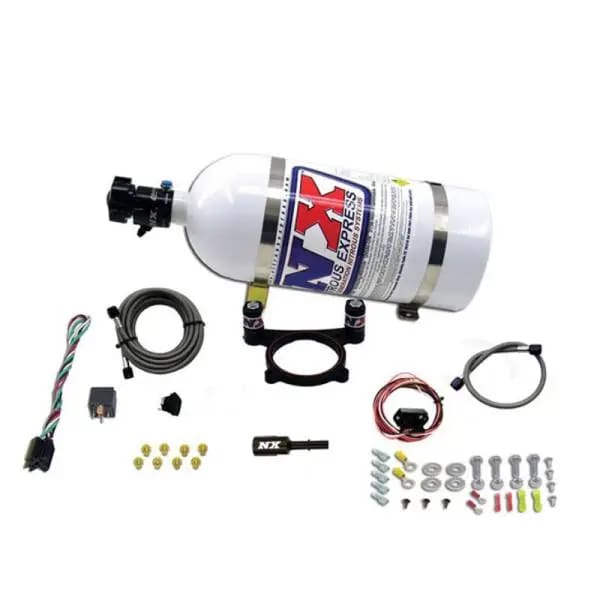 Nitrous Express 11-15 Ford Mustang GT 5.0L Coyote 4 Valve Nitrous Plate Kit (50-200HP) w/10lb Bottle thumbnail 3
