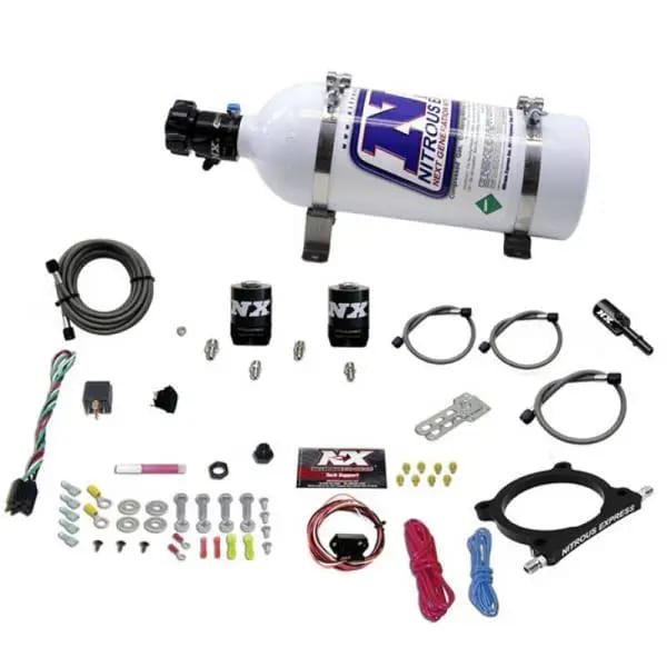 Nitrous Express 11-15 Ford Mustang GT 5.0L High Output Nitrous Plate Kit (50-250HP) w/5lb Bottle thumbnail 2