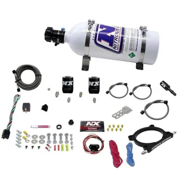 Nitrous Express 11-15 Ford Mustang GT 5.0L High Output Nitrous Plate Kit (50-250HP) w/5lb Bottle thumbnail 3