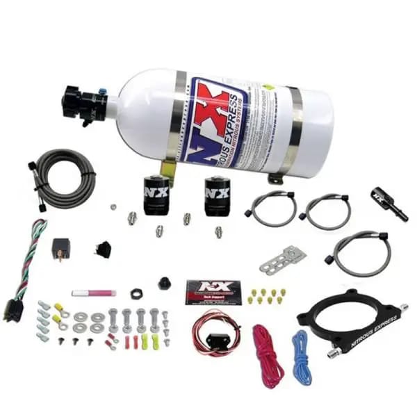Nitrous Express 11-15 Ford Mustang GT 5.0L High Output Nitrous Plate Kit (50-250HP) w/10lb Bottle thumbnail 3
