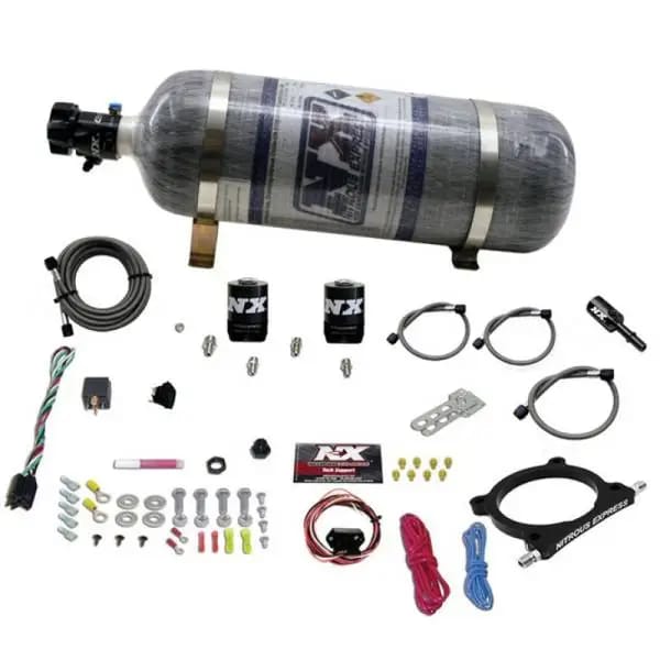 Nitrous Express 11-15 Ford Mustang GT 5.0L High Output Nitrous Plate Kit (50-250HP) w/12lb Bottle thumbnail 3