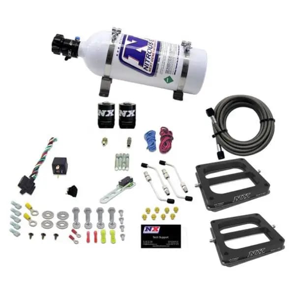 Nitrous Express Dual Dom/Gas Nitrous Kit (100-500HP) w/5lb Bottle thumbnail 2