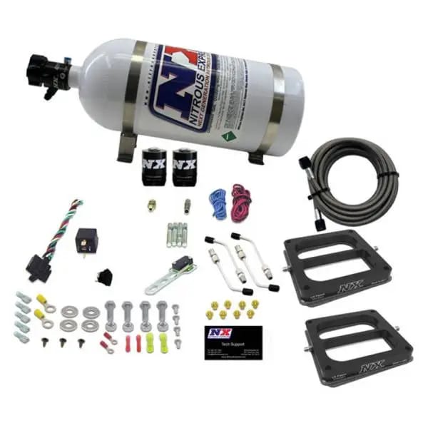 Nitrous Express Dual Dom/Gas Nitrous Kit (100-500HP) w/10lb Bottle thumbnail 2