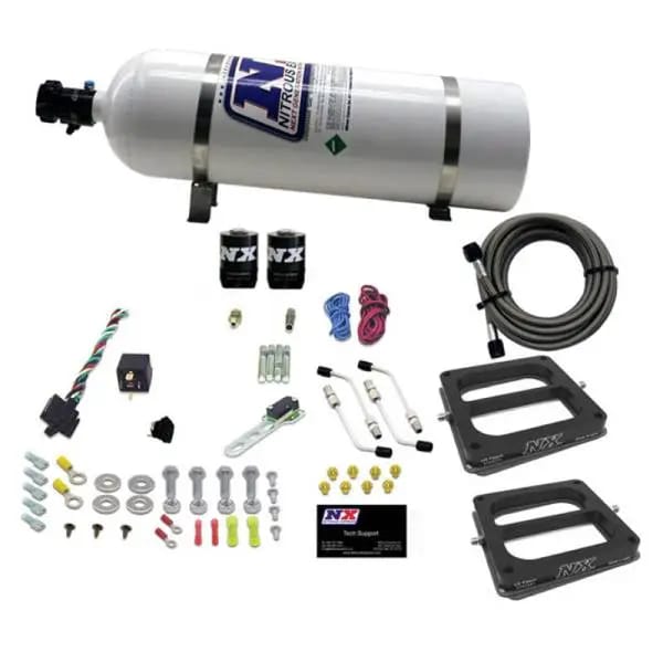 Nitrous Express Dual Dom/Gas Nitrous Kit (100-500HP) w/15lb Bottle thumbnail 3