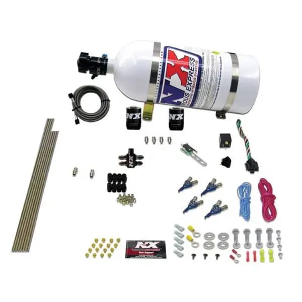 Nitrous Express 4 Cyl Gas Nitrous Kit (100-250HP) w/10lb Bottle thumbnail 2
