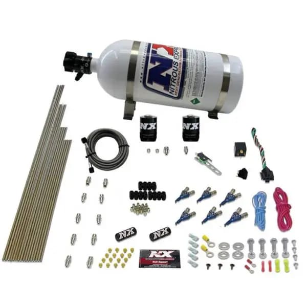 Nitrous Express 6 Cyl Gas Nitrous Kit (150-375HP) w/10lb Bottle thumbnail 2