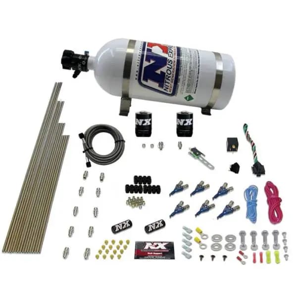 Nitrous Express 6 Cyl Gas Nitrous Kit (150-375HP) w/10lb Bottle thumbnail 3