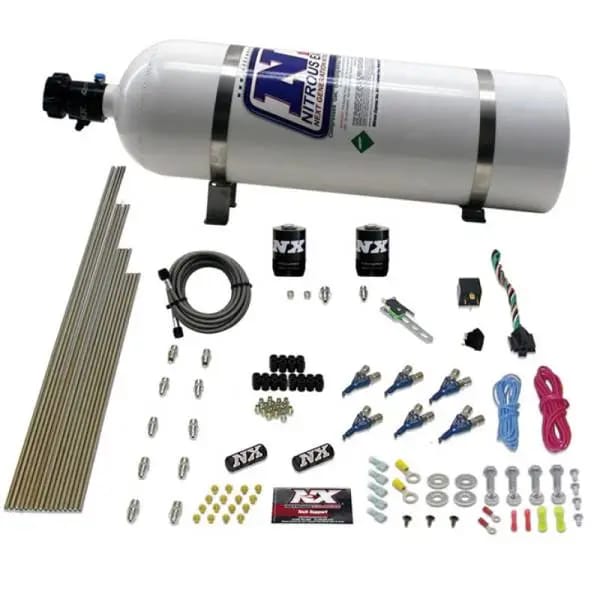 Nitrous Express 6 Cyl Gas Nitrous Kit (150-375HP) w/15lb Bottle thumbnail 2