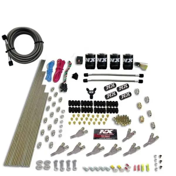 Nitrous Express STD Nozzle Nitrous Kit (200-500HP) Gas w/Dist Block & 4 Solenoids w/o Bottle thumbnail 3