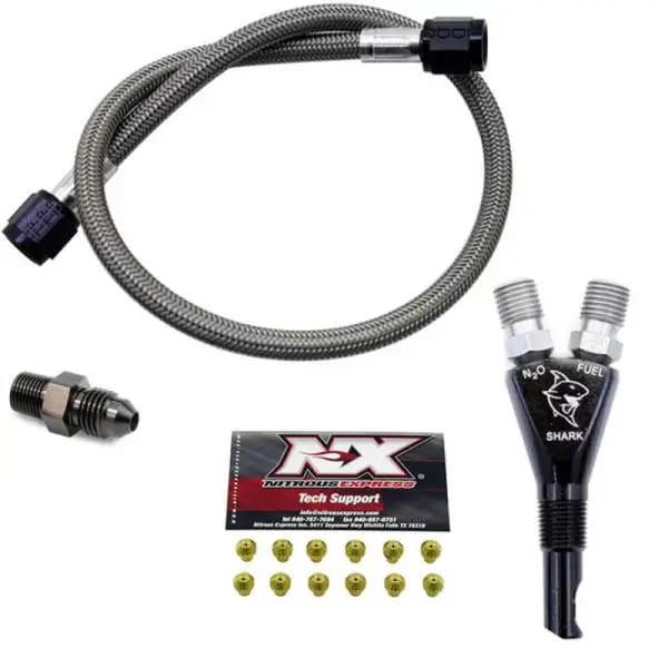 Nitrous Express Shark SHO 400 HP EFI Nozzle w/2ft SHO Hose thumbnail 3