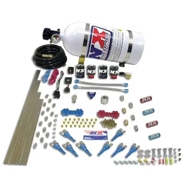 Nitrous Express Street Shark Gas 4 Solenoids Nitrous Kit (100-150-250HP) w/5lb Bottle thumbnail 2