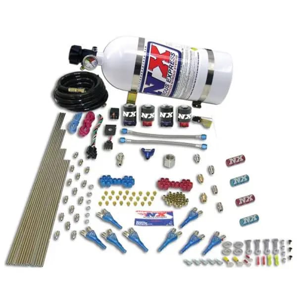 Nitrous Express Street Shark Gas 4 Solenoids Nitrous Kit (100-150-250HP) w/5lb Bottle thumbnail 3