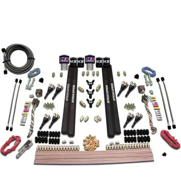 Nitrous Express SX2 Dual Stage/Gas/Rails 8 Nozzles Nitrous Kit (200-1200HP) w/o Bottle thumbnail 3