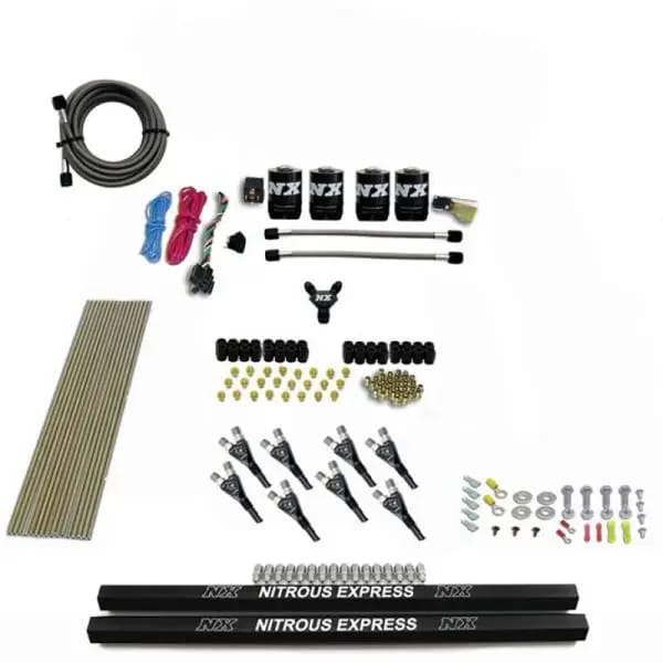 Nitrous Express Pro-Shk/Gas 4 Solenoids Nitrous Kit (250-650HP) w/Rails w/o Bottle thumbnail 3