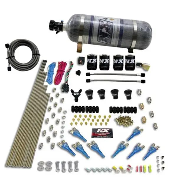 Nitrous Express Pro-Shk/Gas 4 Solenoids Nitrous Kit (250-650HP) w/Composite Bottle thumbnail 2