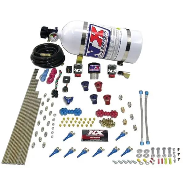 Nitrous Express Pro-Shk/Gas 2 Fuel 1 Supershark Solenoid Nitrous Kit (200-600HP) w/10lb Bottle thumbnail 2