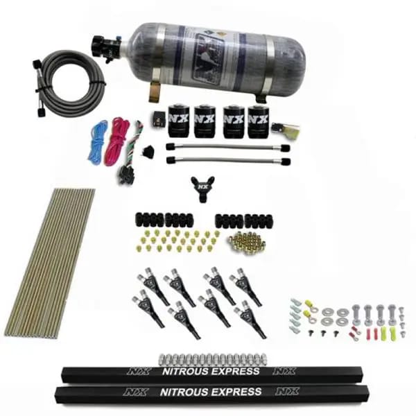 Nitrous Express Pro-Shk/Gas Nitrous Kit (200-600HP) w/Rails and Composite Bottle thumbnail 3