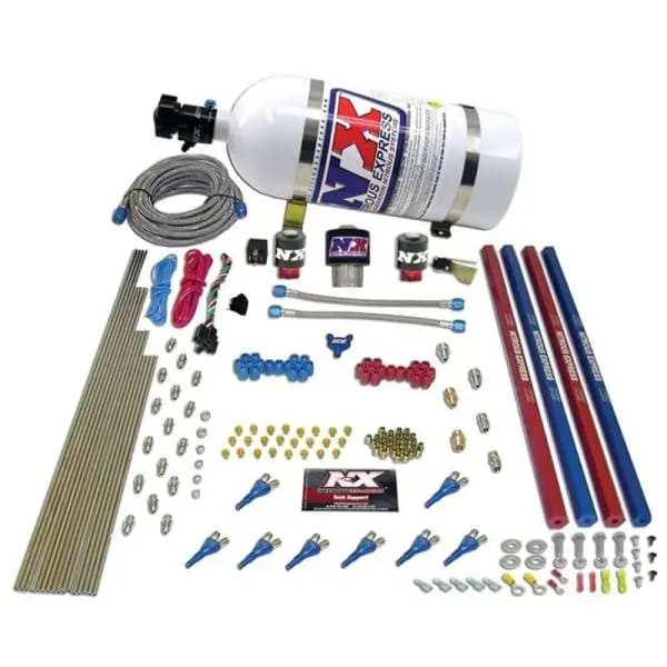 Nitrous Express Pro-Shk/Gas Nitrous Kit (200-600HP) w/Rails and 10lb Bottle thumbnail 2