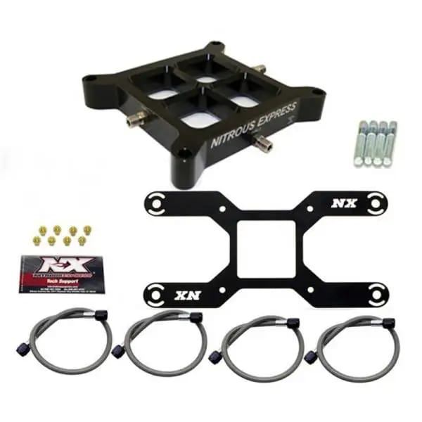 Nitrous Express Dual Stage Billet Crossbar (4150 Flange) Nitrous Plate Conversion (50-800HP) thumbnail 3