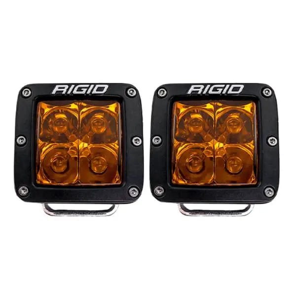 Rigid Industries D-Series Spot w/ Amber PRO Lens (Pair) thumbnail 2