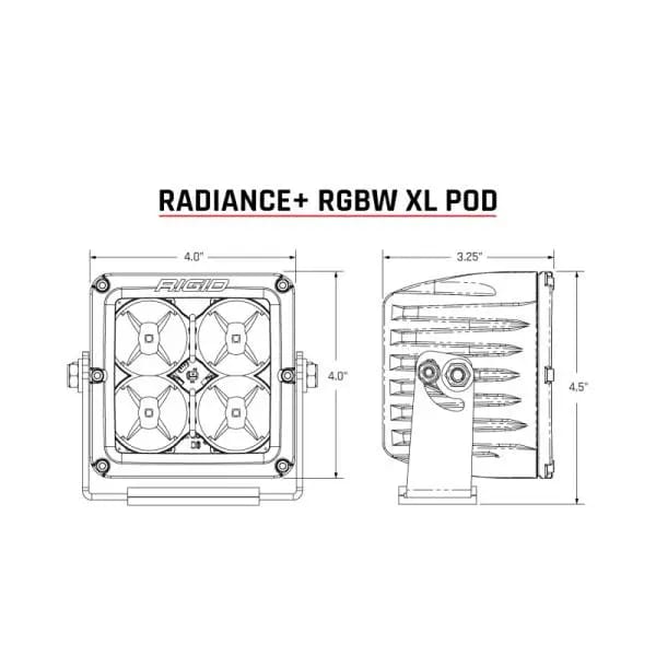 Rigid Industries Radiance+ Pod XL RGBW - Pair thumbnail 24