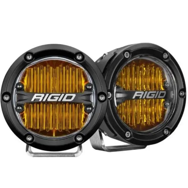 Rigid Industries 360-Series 4in LED SAE J583 Fog Light - Selective Yellow (Pair) thumbnail 2