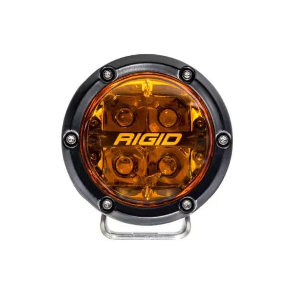 Rigid Industries 360-Series 4in Fog w/ Amber PRO Lens - White (Pair) thumbnail 2