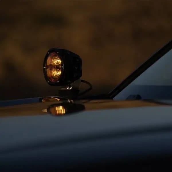 Rigid Industries 360-Series 4in Fog w/ Amber PRO Lens - White (Pair) thumbnail 3